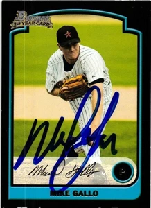 2003 Bowman In-Person Autograph - Mike Gallo (#216) Houston Astros - Picture 1 of 2