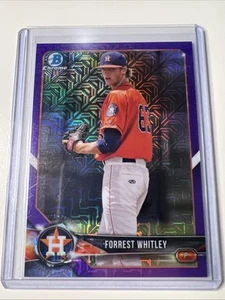 2018 Bowman Forrest Whitley /250 #BCP147 Astros Chrome Prospects Mojo Refractor - Picture 1 of 3