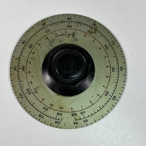 Vintage Messschieber Radio Scale Dial Knob with Backing Plate Missing 2 Screws - Bild 1 von 8