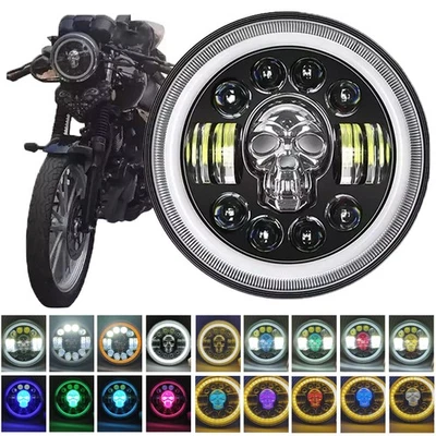 Faro LED de 7 pulgadas para motocicleta Honda CB750C CB900C personalizado 1980 1981 1982 Foto 1 de 4