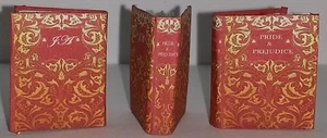1:12 SCALE MINIATURE BOOK PRIDE AND PREJUDICE ILLUSTRATED JANE AUSTEN DOLLHOUSE - Picture 1 of 7