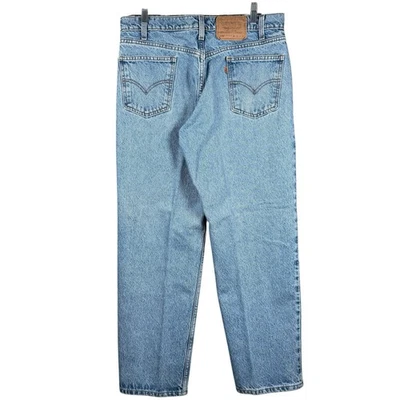 Jeans de mezclilla vintage Levi’s 550 naranja lengüeta para hombre 34x30 lavado claro 1997 Foto 1 de 4