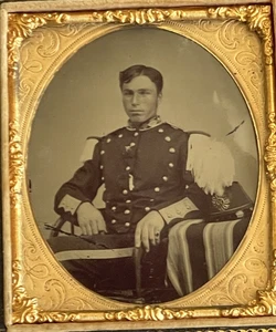 CIVIL WAR TINTYPE PHOTO MILITIA - Picture 1 of 8