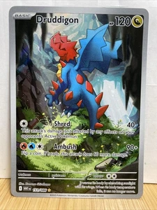Pokémon Blanco Llamarada Druddigon Arte Completo Lámina Tarjeta Ilustración Ultra Raro 151/86 - Imagen 1 de 2