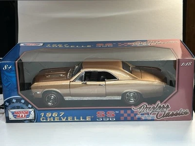 Chevrolet Chevelle SS 396 1967 Motor Max oro rosa 1:18 fundido a presión #73101 (2016) Foto 1 de 4
