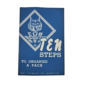 Vintage 1956 Boy Scouts Booklet, Cub Scouts BSA, Ten Steps to Organize a Pack - Picture 1 of 5