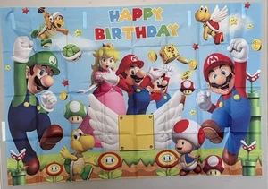 Telón de fondo de cumpleaños Mario - Imagen 1 de 1