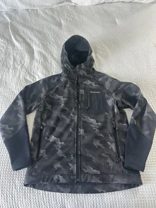 Men’s Simms Katafront Hoody Hex Camo Carbon Medium - Picture 1 of 10