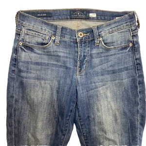 Lucky Brand Mollie Crop Jeans Women's 26 Blue Distressed Denim - Picture 1 of 9