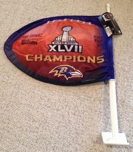 Baltimore Ravens NFL Super Bowl XLVII Champions Car Flag - Picture 1 of 6