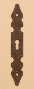 Schlüsselschild senkrecht, Oberfläche Rost-Antik gebürstet - Bild 1 von 1