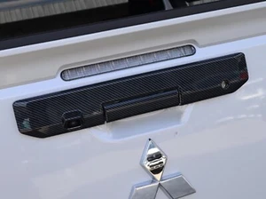 ABS Carbon Pattern Rear Tail gate Handle Cover For Mitsubishi Triton 2024 + - Picture 1 of 4