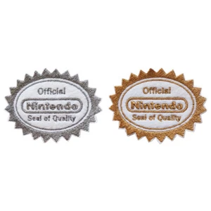 Nintendo Patch Seal of Quality Embroidered Iron-On 3.15" - Picture 1 of 9