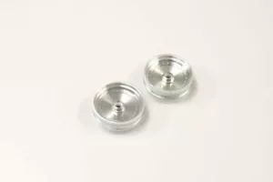 KYOSHO SCORPION 2014, 2 x FRONT SATIN CHROME WHEELS, RIMS, (2PCS) SCH001SC - Picture 1 of 3