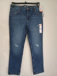 Boys Wonder Nation Slim Jeans Adjustable Waist Reinforced Knee Size 14 - Picture 1 of 5