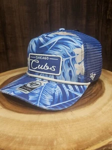 Chicago Cubs 47 Brand Golfer Rope SnapBack Adjustable Hat Cap MLB Tropical Print - Picture 1 of 11