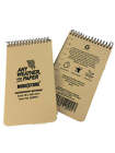 Modestone Top Spiral All Weather Waterproof Military Notebook 3X5" / 76 X 130 Mm