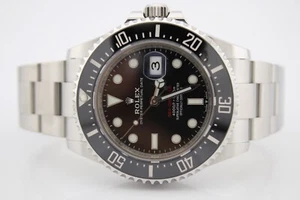Rolex Sea-Dweller 43mm Red Stainless Steel Watch 126600 - Picture 1 of 13