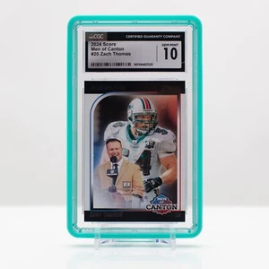 Football 2024 Zach Thomas #20 Panini SCORE NFL Men of Canton CGC 10 Gem Mint - Bild 1 von 4