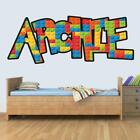 Building Blocks Childrens Bedroom Name Wall Art Decal Vinyl Stickers