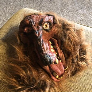 Werewolf Mask Latex & Faux Fur - Great Detail - Super Scary! Amazing Sculpt!  - Picture 1 of 13