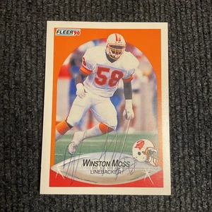 1990 Auto Winston Moss Fleer #352 Tampa Bay Buccaneers Signed Autograph - Picture 1 of 3
