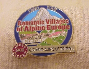 Romantic Villages of Alpine Europe Land Tour Souvenir Lapel Hat Pin - Picture 1 of 2