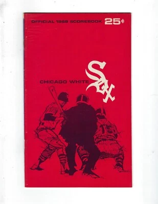 1968 8/25 baseball program Minnesota Twins Chicago White Sox Jim Kaat WIN - Image 1 of 2