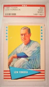 PSA 1961 Fleer Lew Fonseca Mint 9 (MC) - Picture 1 of 1
