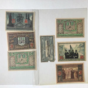 7 Notgeldscheine Finsterwalde - siehe Galeriebilder - Picture 1 of 12