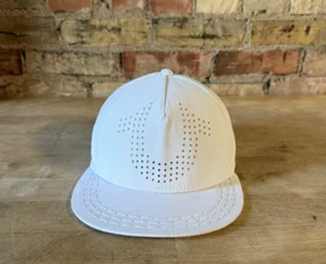 Berretto da baseball vintage Y2K True Religion doppio bianco punto spesso pelle strapback - Foto 1 di 6