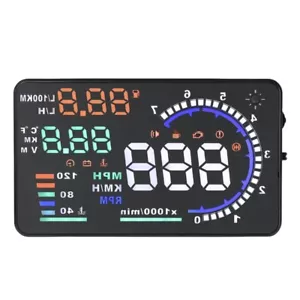 Head Up Display Digital Navigation Speedometer Overspeed Alarm Meter Projector - Picture 1 of 8