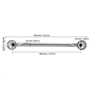 Auto Edelstahl Haltegriff Griff Marine Poliert Edelstahl Runde Handlauf Ba LIF - Bild 1 von 24
