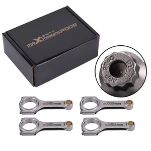 H-Beam Conrod Connecting Rods for Honda Civic GL DX LX D15B2 SOHC ARP2000 5.295" - Picture 1 of 12