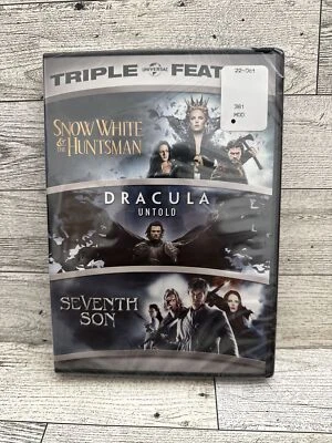 Snow White & the Huntsman, Dracula Untold, Seventh Son - Triple Feature DVD New - Image 1 of 4