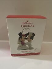 Hallmark Ornament 2015 "I DO" TIMES TWO Mickey & Minnie opened Box