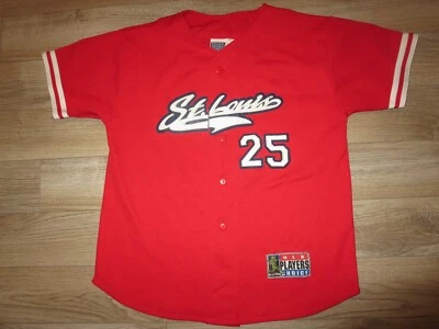 Camiseta Mark McGwire #25 Cardenales de San Luis MLB Juvenil L 14-16 niños Foto 1 de 3