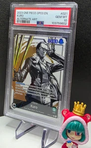 PSA 10 Kuro OP03 021 LEADER Alt Pillars of Strength One Piece Card Game English - Picture 1 of 1
