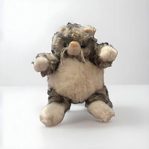 Unipax Plumpee Kitty Cat Fat Plumpee Grey Tabby Plush White Paws Tummy T-shirt - Picture 1 of 4