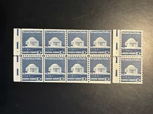 8 US STAMPS SCOTT # 1510c 10c BOOKLET PANES DULL GUM 1973 MNH SEE IMAGES!! - Picture 1 of 5