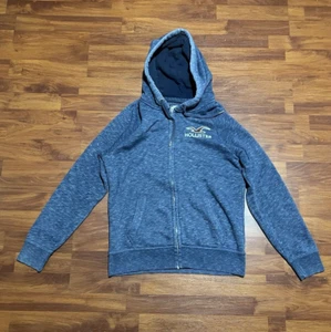 MENS HOLLISTER NAVY Zip HOODED SWEATSHIRT TOP SIZE SMALL - Picture 1 of 4