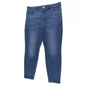 American Eagle Next Level Stretch Curvy Hi Rise Jegging Women's 16P Denim Jean - Picture 1 of 9