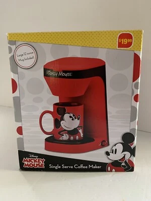 Máquina de café con filtro de 1 taza Disney DCM-123CN - roja con taza Foto 1 de 3
