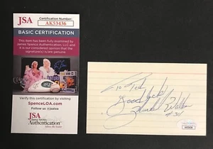 Herschel Walker Signed "...#34" 3x5 Index Card JSA Certified NFL Dallas Cowboys! - Picture 1 of 3