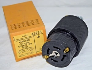 Hubbell Variload Twist-Lock Connector, 30A, 600 VAC Max, 45235, Female, NIB - Picture 1 of 6