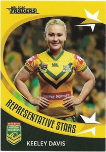 2020 Nrl Traders Representative Stars (RS12) Keeley DAVIS Jillaroos