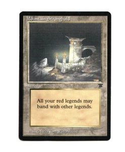 MTG Mountain Stronghold SP/NM - Legends Magic the Gathering ~ Spedizione gratuita ~ - Foto 1 di 2