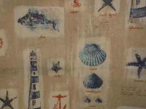Funda de almohada 18 x 18 exterior/interior conchas de vida marina etc. hecha a mano - Imagen 1 de 1