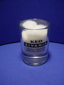 HTF KEO ZIVANIA SHOT GLASS, CYPRUS SPIRIT DISTILLED FROM SELECTED GRAPES - Picture 1 of 3