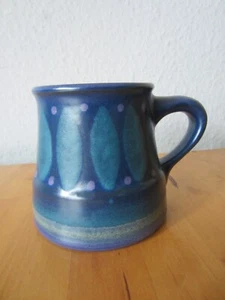 KMK Kupfermühle Keramik Henkel Becher Tasse Viola blau - Bild 1 von 6